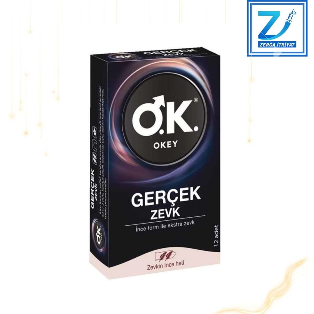 OKEY PREZERVATİF GERÇEK ZEVK 12 Lİ