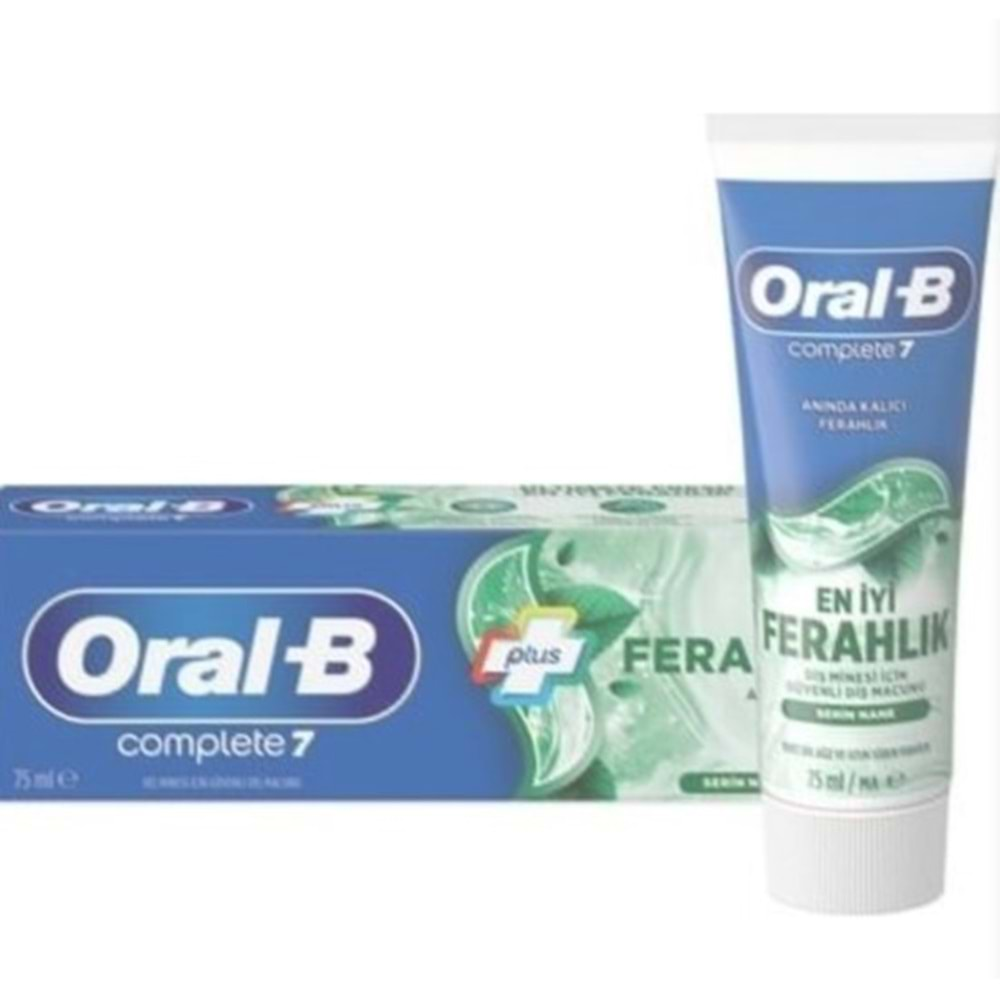 ORAL-B DİŞ MACUNU KOMPLE 7 EN İYİ FERAHLIK 75 ML