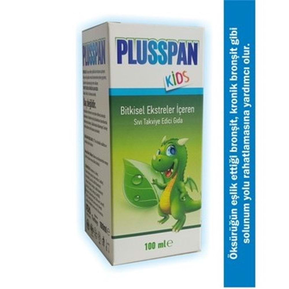 PLUSSPAN KİDS BİTKİSEL ÖKSÜRÜKŞURUP 100 ML