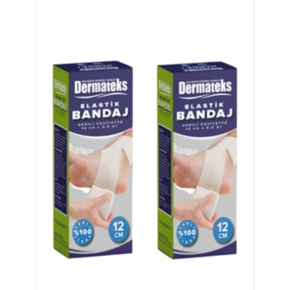 DERMATEKS ELASTİK BANDAJ 12 CM 3,5 MT