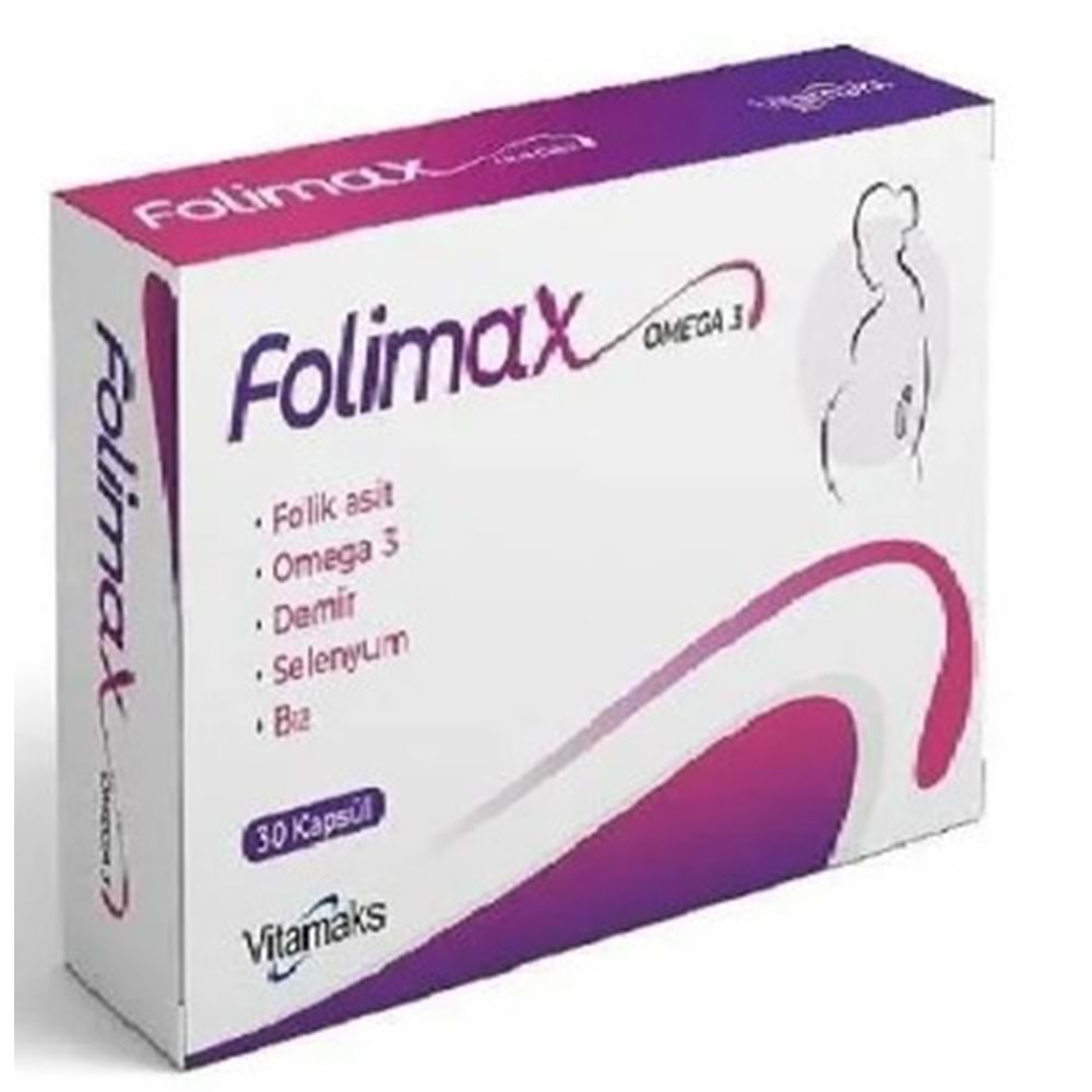 FOLİMAX FOLİK ASİT 30 KAPSÜL