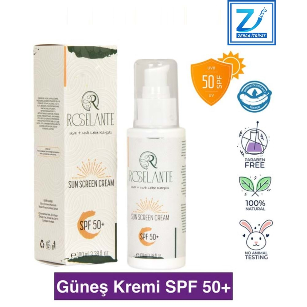 ROSELANTE GÜNEŞ KREMİ SPF50+ 100 ML