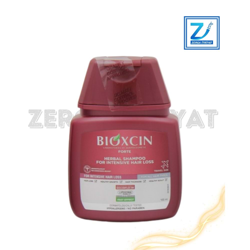 BİOXCİN FORTE SAÇ DÖKÜLMESİNE KARŞI ŞAMPUAN 100 ML (SEYAHAT BOY)