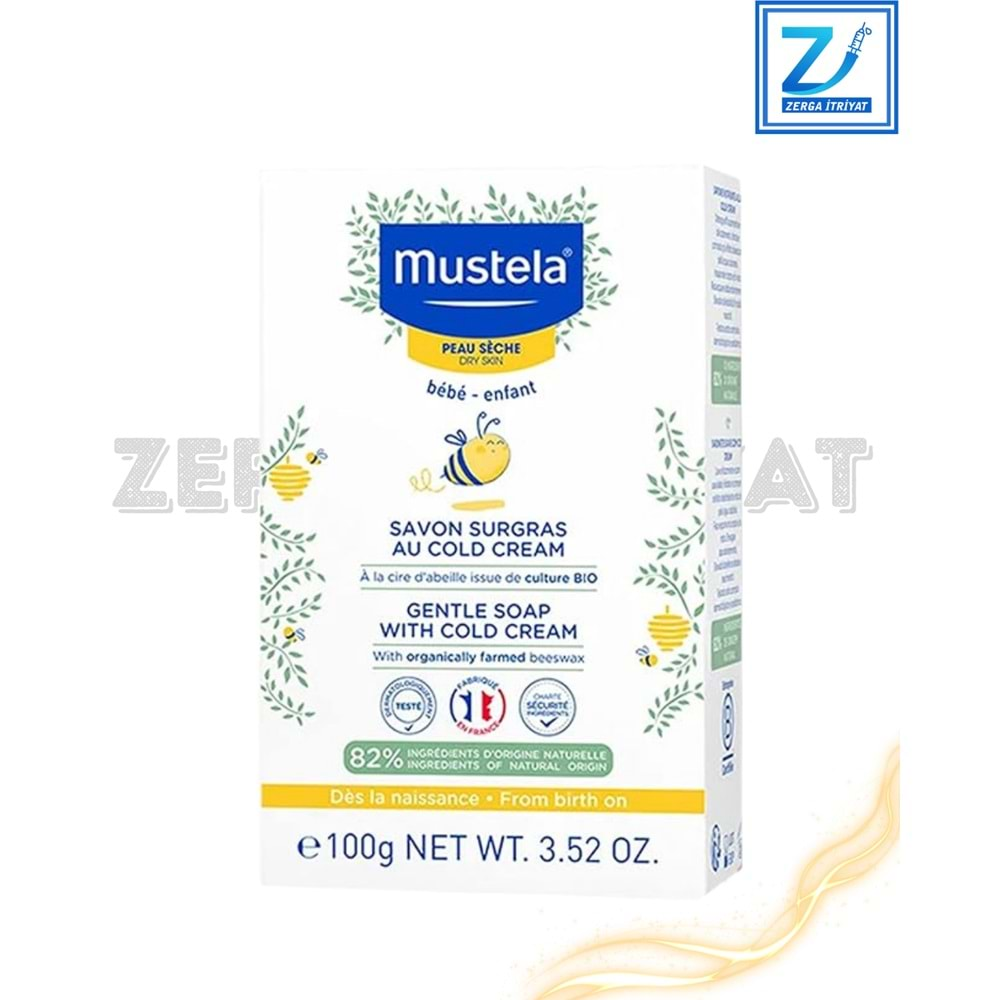 MUSTELA GENTLE SOAP COLD CREAM ORGANİK BALMUMU 100 GR