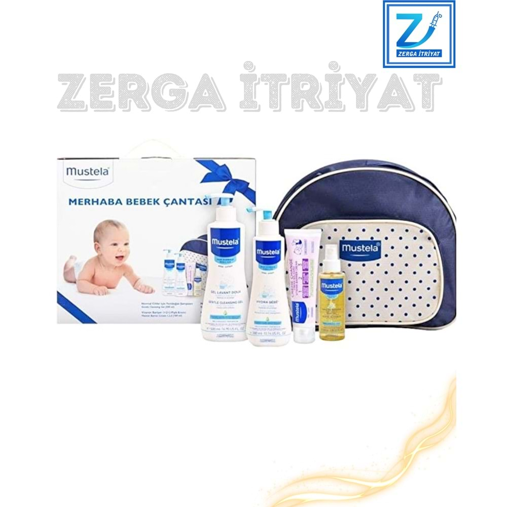 MUSTELA MERHABA BEBEK SETİ ÇANTA HEDİYELİ