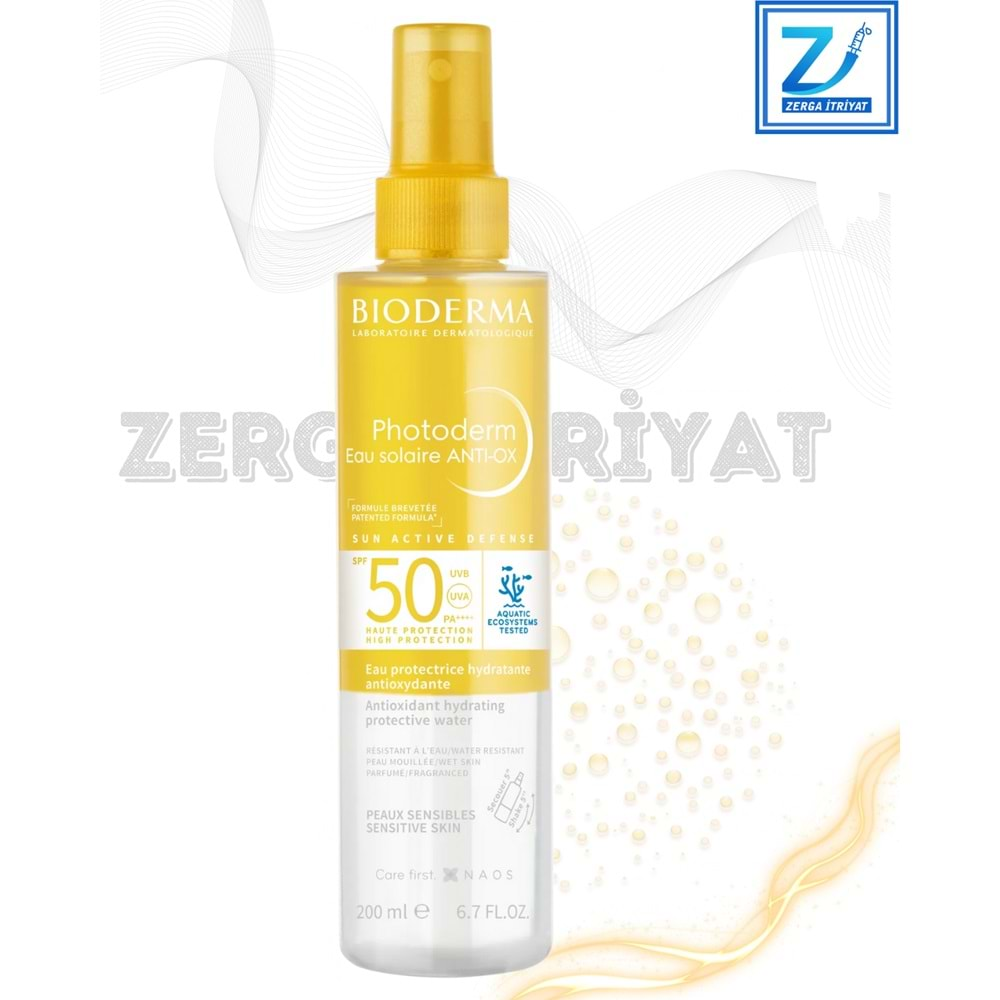 BİODERMA PHOTODERM EAU SOLAIRE ANTI-OX SPF 50+200 ML