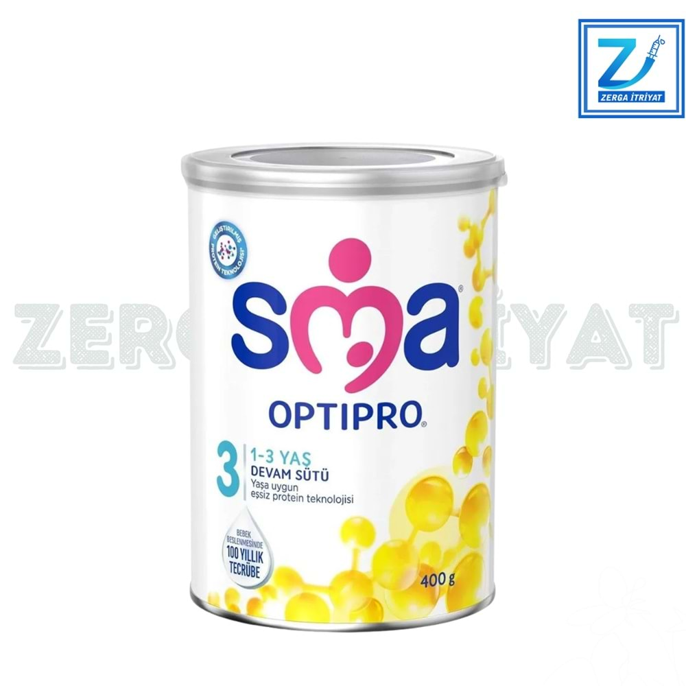 SMA MAMA OPTİPRO 1-3 YAŞ ARASI BEBEK DEVAM SÜTÜ 400 GR NO:3