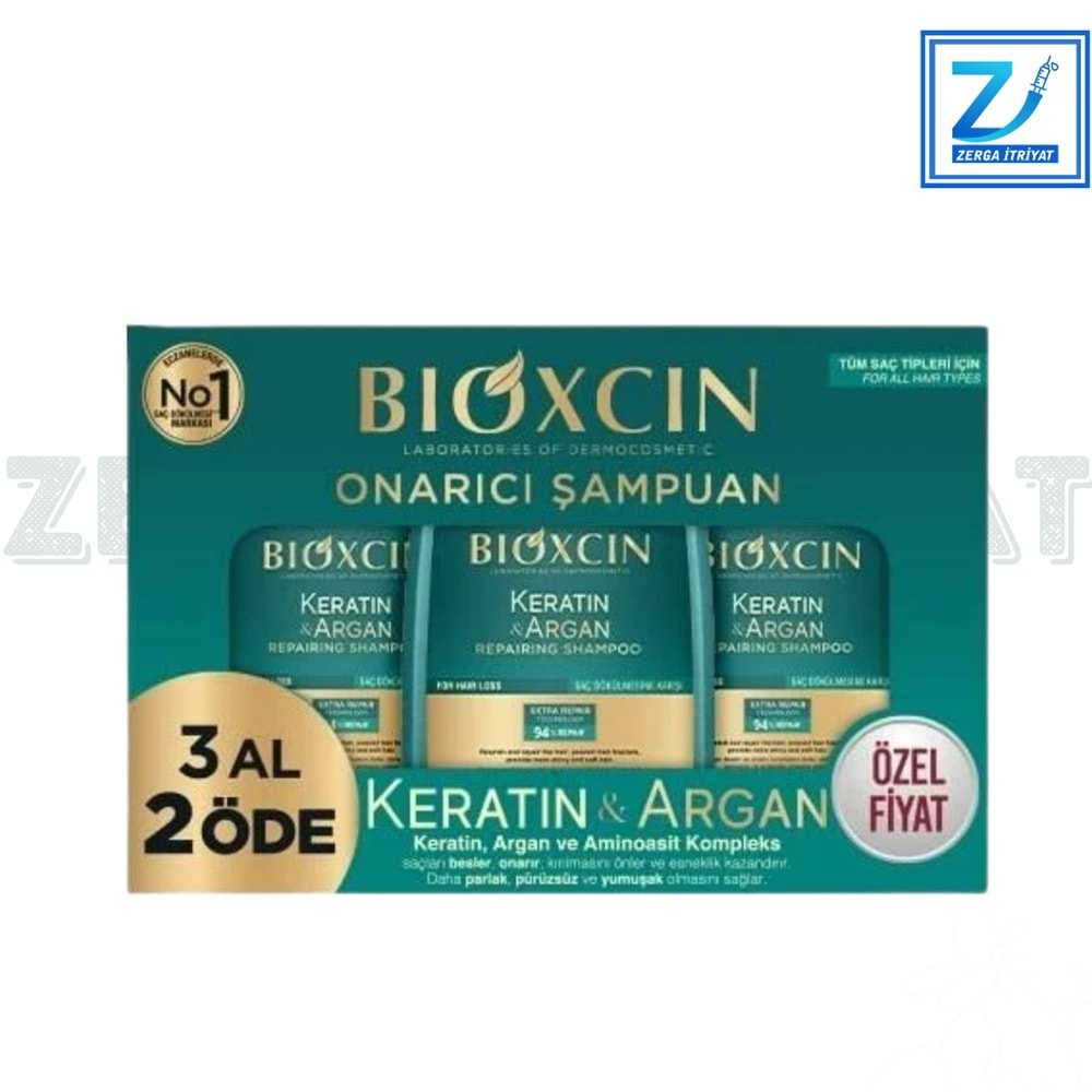 BİOXCİN KERATİN & ARGAN ONARICI ŞAMPUAN 3 AL 2 ÖDE