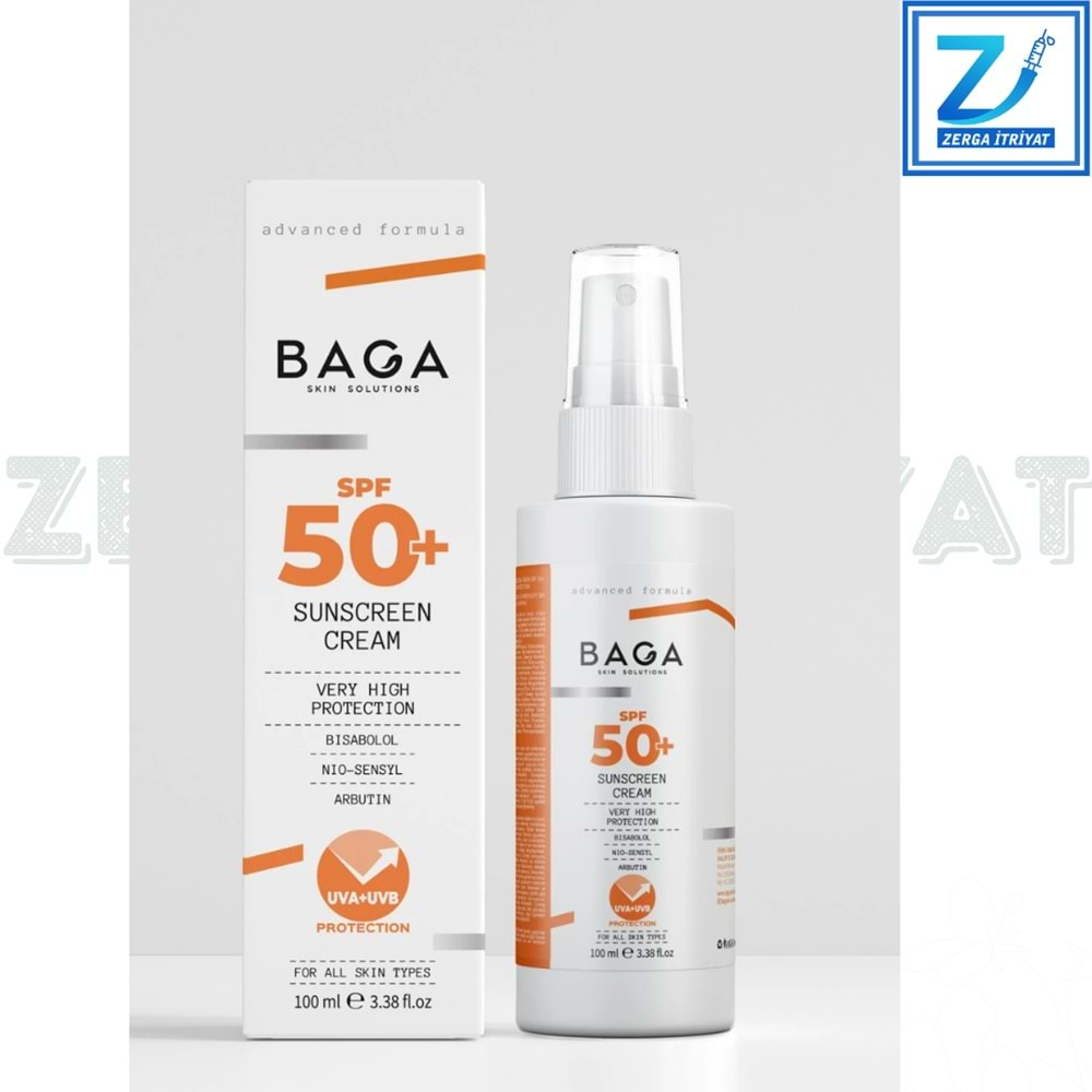 BAGA GÜNEŞ KORUYUCU KREM SPF50+ 100 ML