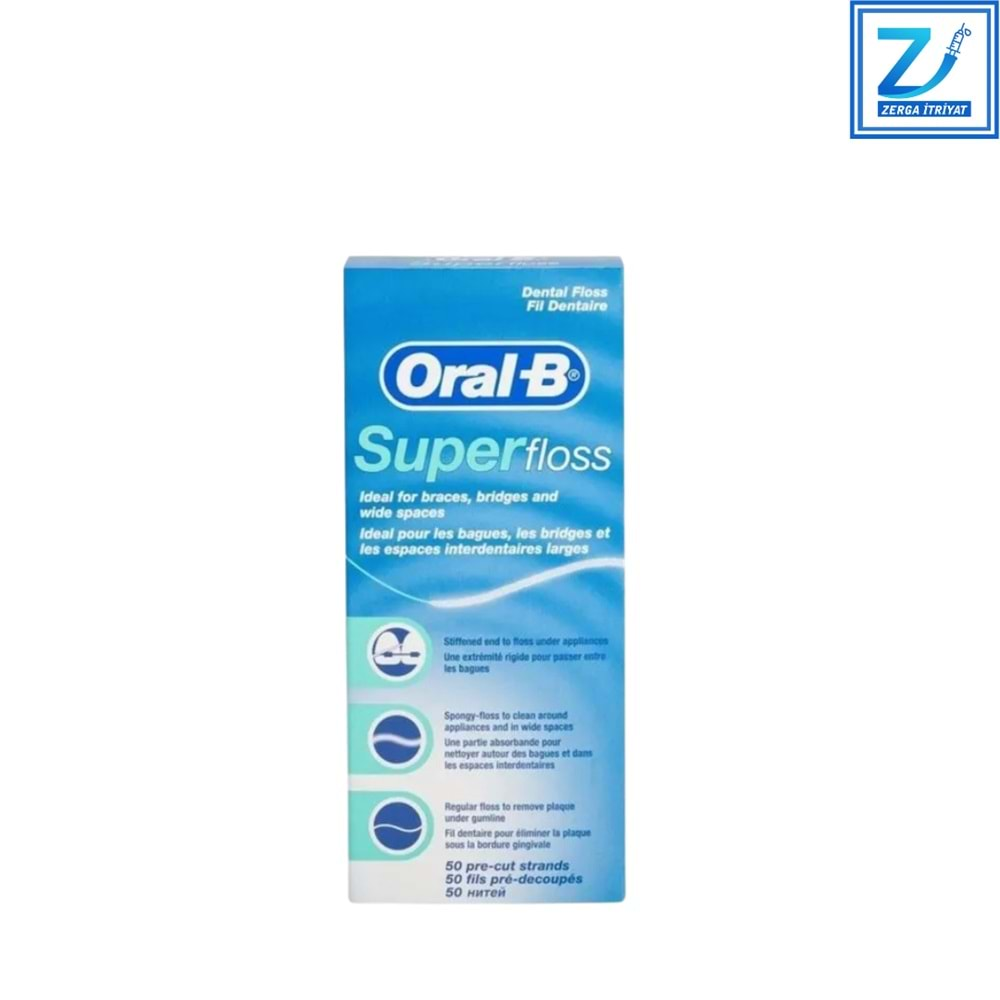 ORAL-B SÜPERFLOSS DİŞ İPİ 50 ADET