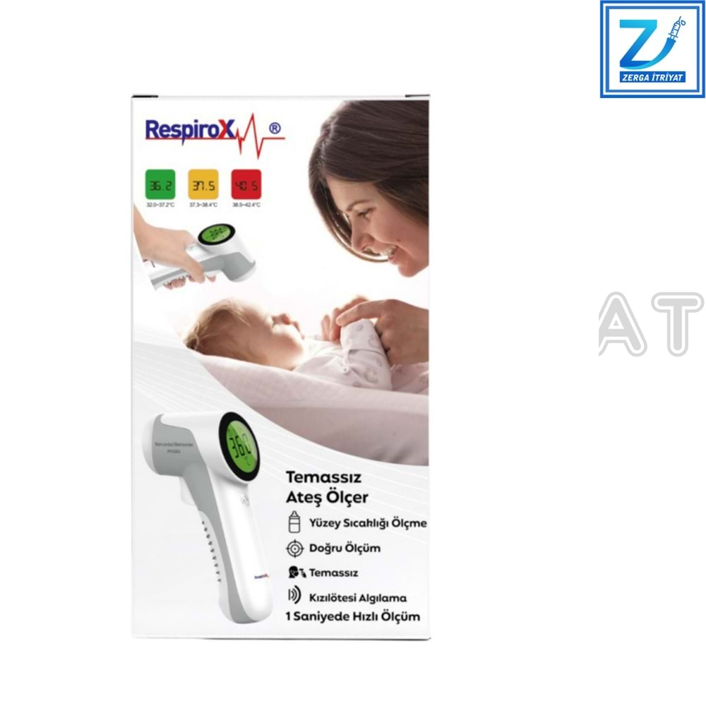 RESPİROX İNFRARED THERMOMETER KIZILÖTESİ TEMASSIZ ATEŞ ÖLÇER JM-01801