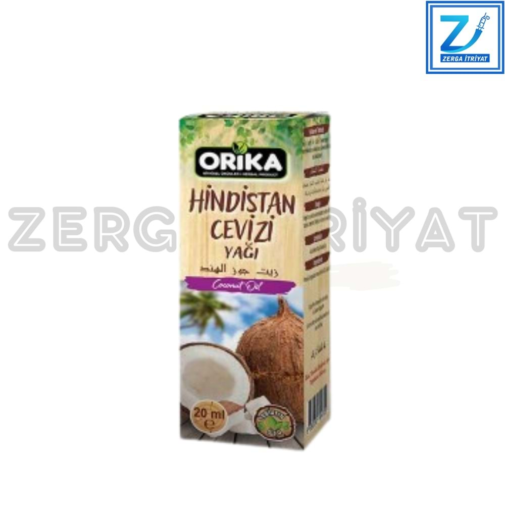 ORİKA HİNDİSTAN CEVİZİ YAĞI 20 ML