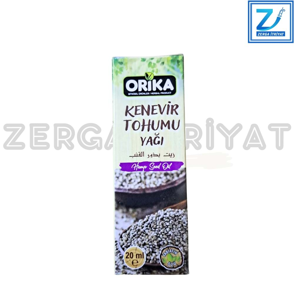 ORİKA KENEVİR TOHUMU YAĞI 20 ML