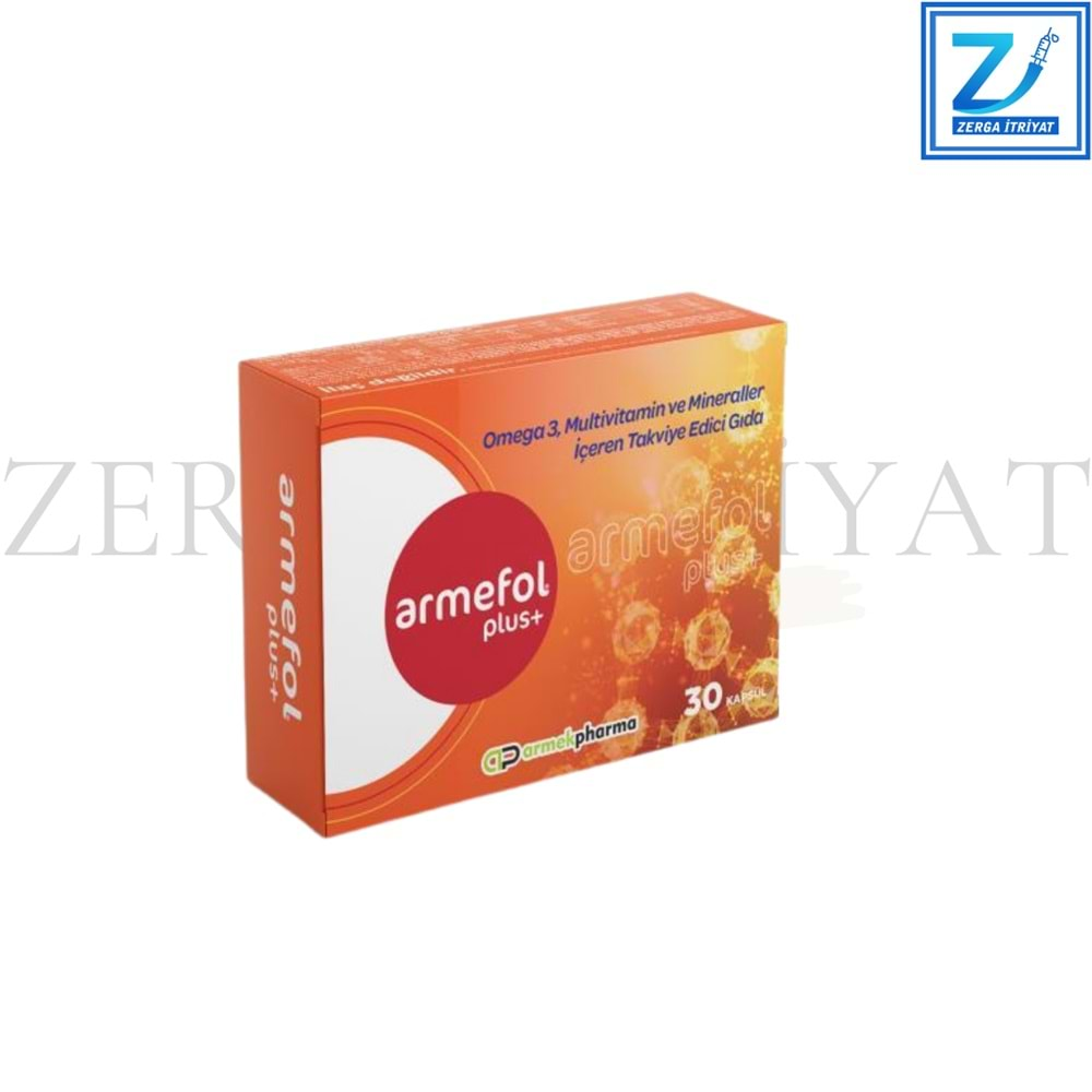 ARMEFOL PLUS+ OMEGA3, MULTİVİTAMİN 30 KAPSÜL