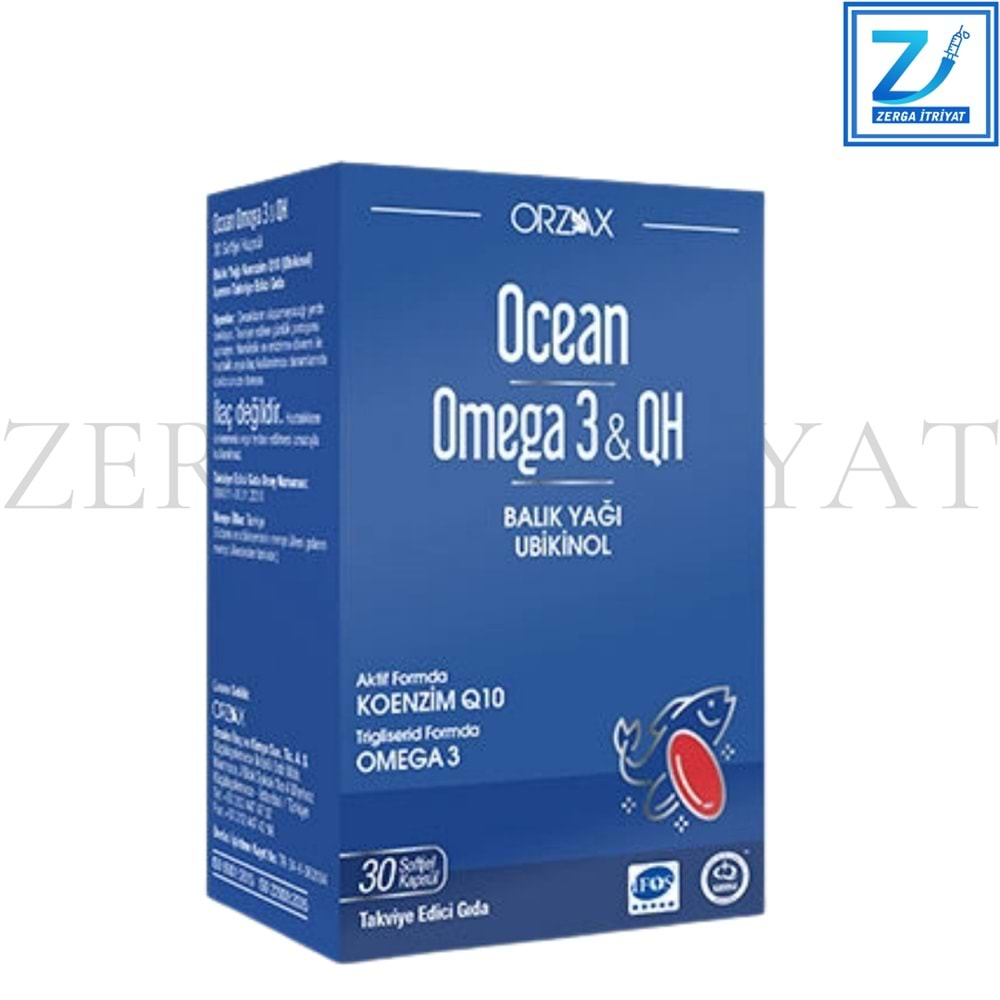 OCEAN OMEGA 3+QH BALIK YAĞI KOENZİM 30 KAPSÜL