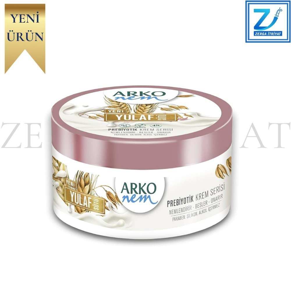 ARKO NEM YULAF SÜTÜ PREBİYOTİK NEMLENDİRİCİ KREM 250 ML