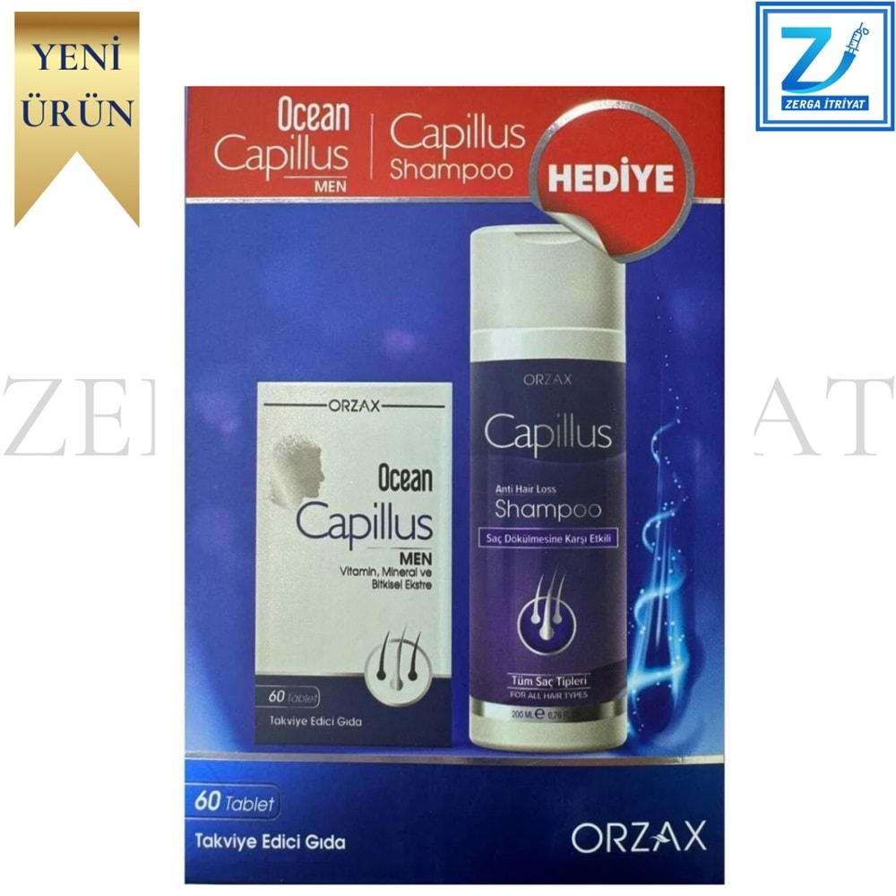 OCEAN CAPİLLUS MEN 60 TABLET( 200 ML ŞAMPUAN HEDİYELİ)