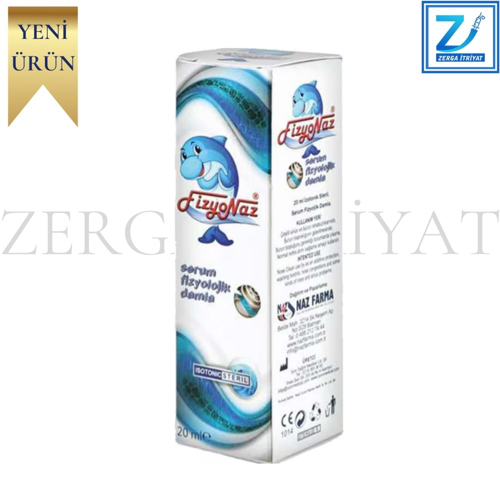 FİZYONAZ SERUM FİZYOLOJİK BURUN DAMLASI 20 ML