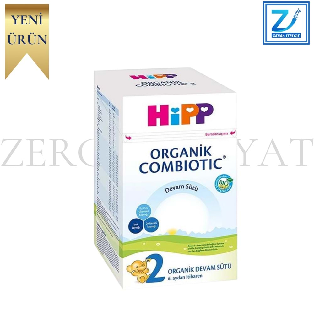 HİPP 2 ORGANİK COMBİOTİK BEBEK SÜTÜ 800 GR ( DOĞUMDAN İTİBAREN )