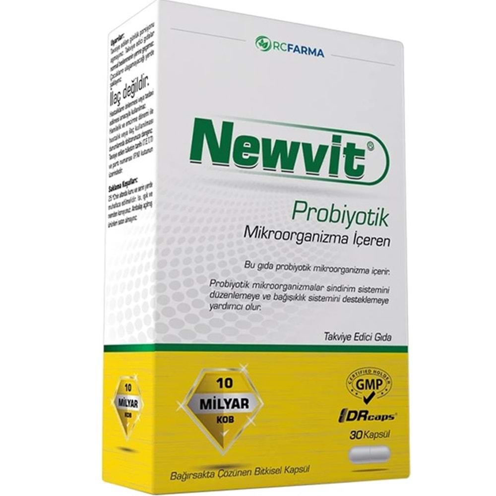 NEWVİT PROBİYOTİK 30 KAPSÜL