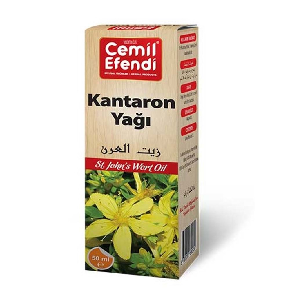 CEMİL EFENDİ SARI KANTARON YAĞI 50 ML (UÇUCU VE SOĞUK PRES)