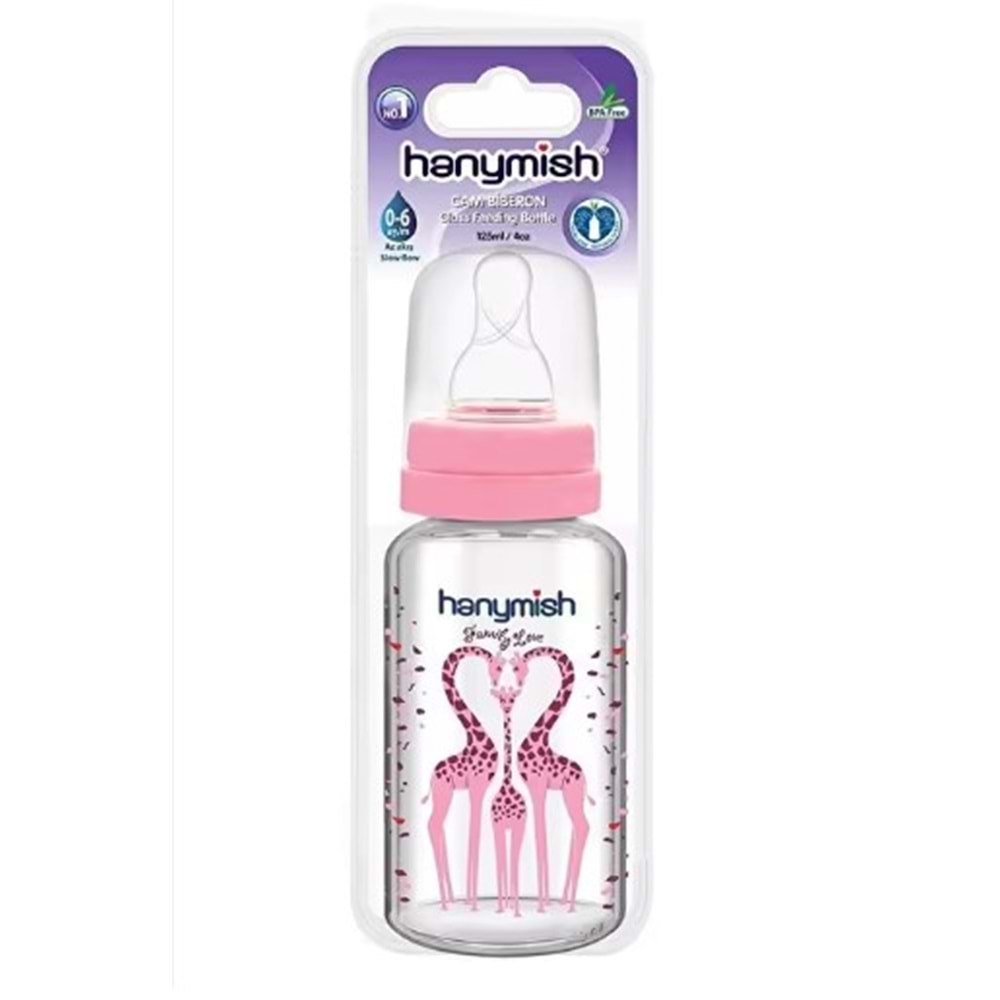 HANYMİSH CAM BİBERON 125 ML CODE 401