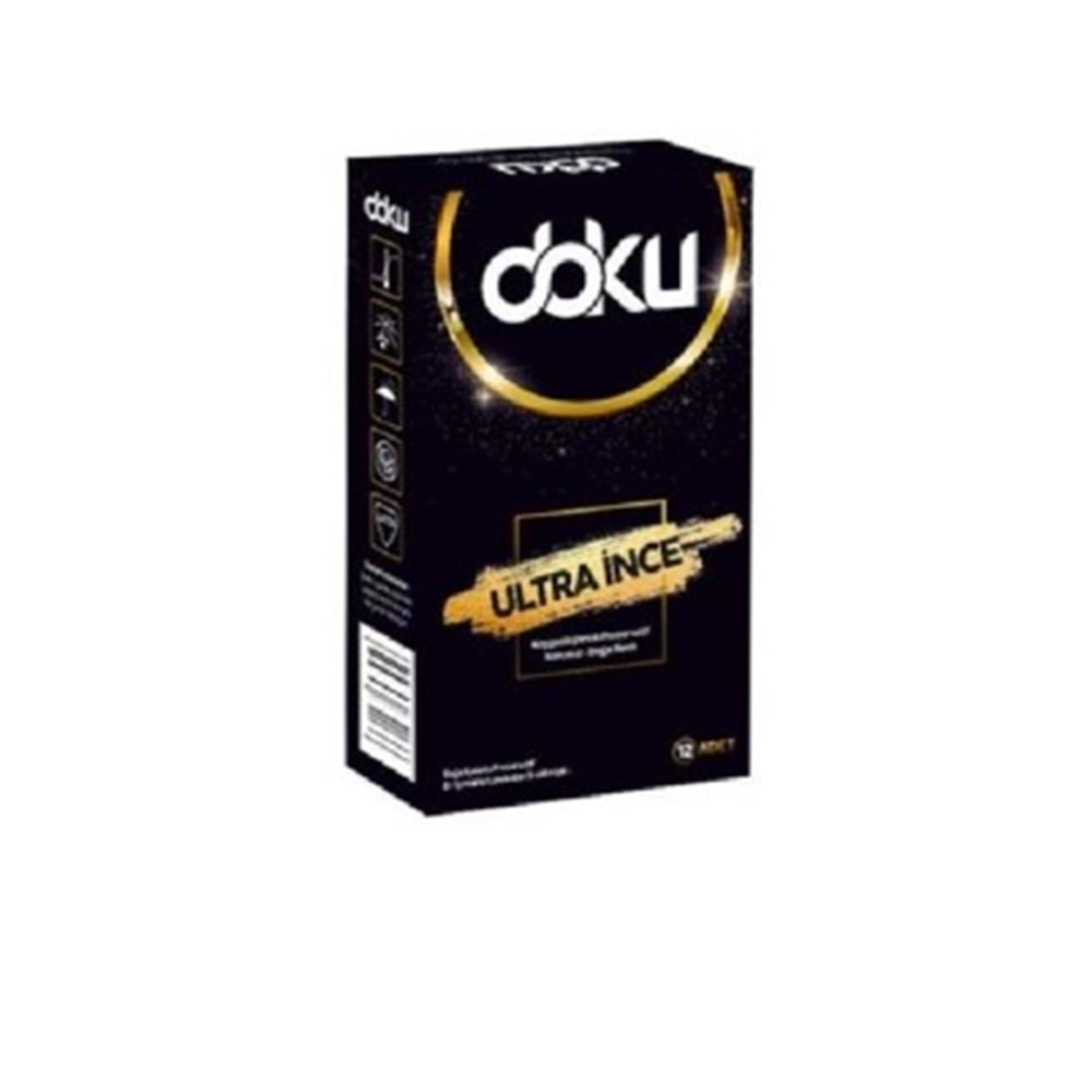 DOKU PREZERVATİF LATEX ULTRA İNCE 12'Lİ