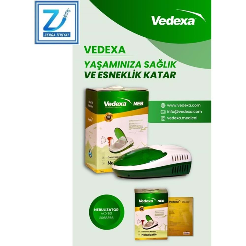 VEDEXA NEBULİZATÖR KAPAKLI AXD 301 BUHAR MAKİNESİ
