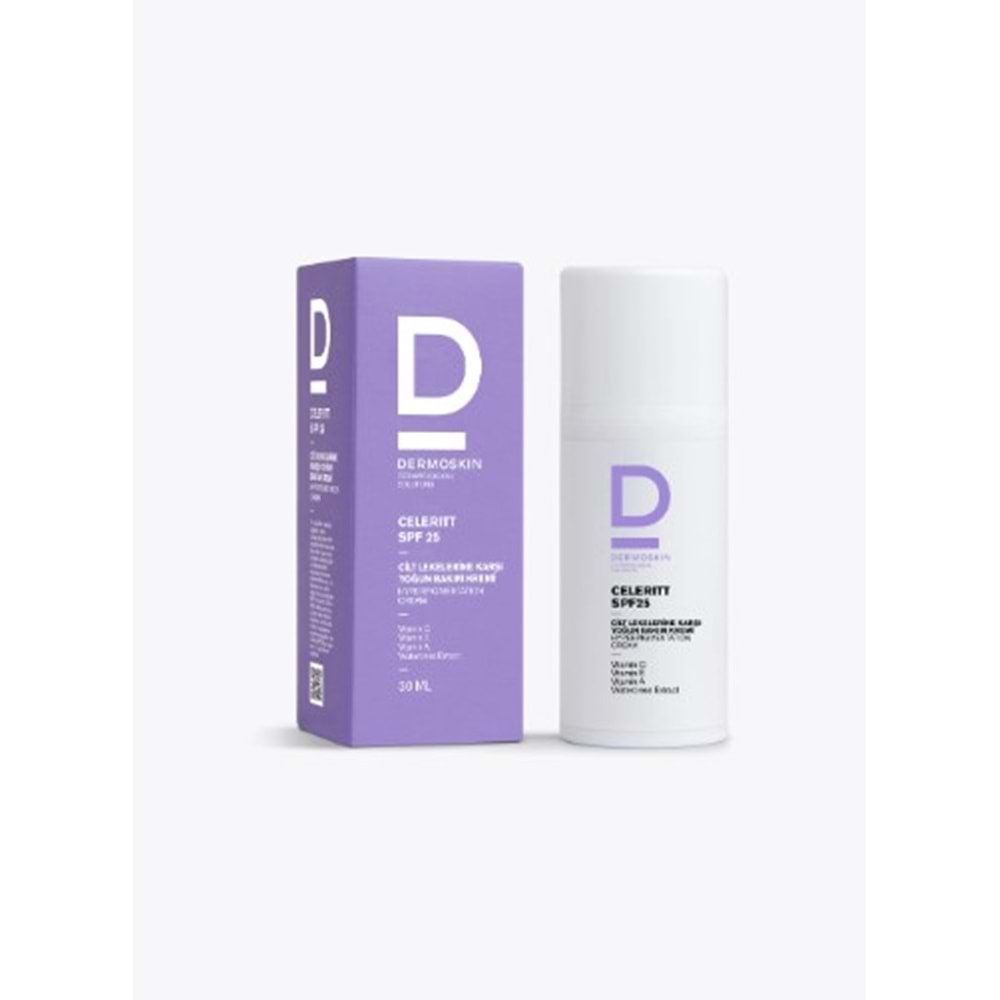 DERMOSKİN CELERİTT SPF 25 CİLT LEKELERİNE KARŞI YOĞUN BAKIM KREMİ 30 ML