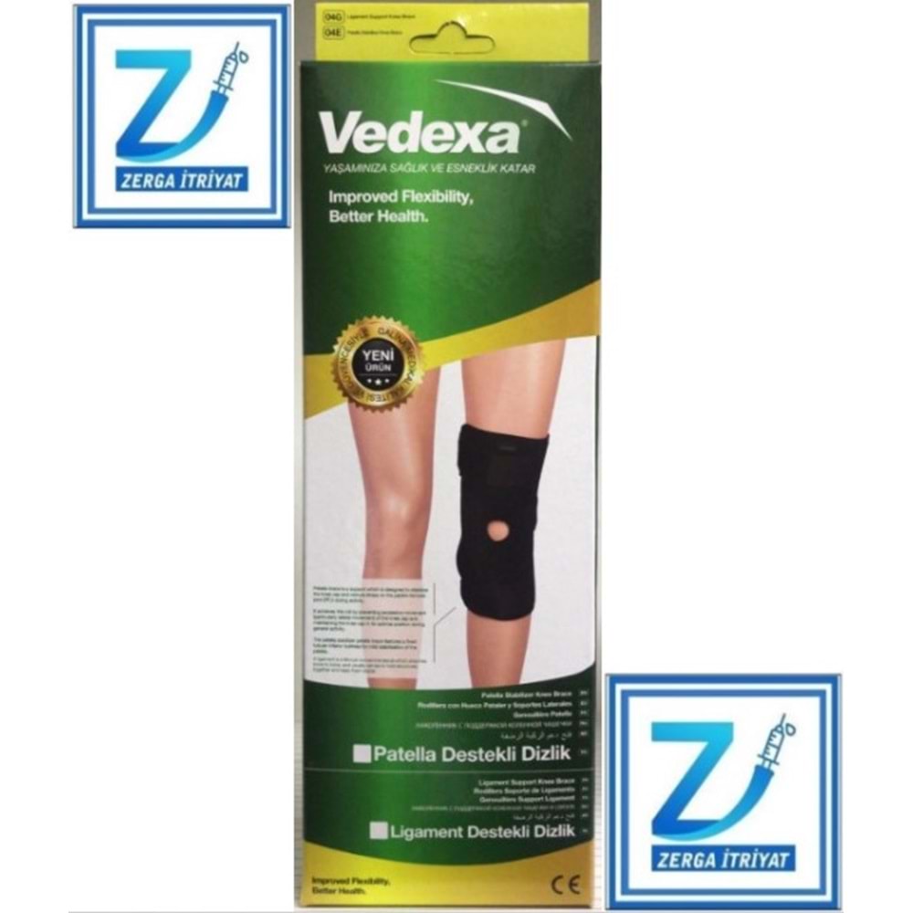 VEDEXA LİGAMENT DESTEKLİ DİZLİK BEDENSİZ