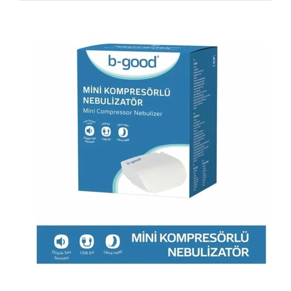 B-GOOD MİNİ NEBULİZATÖR CİHAZI BUHAR MAKİNESİ