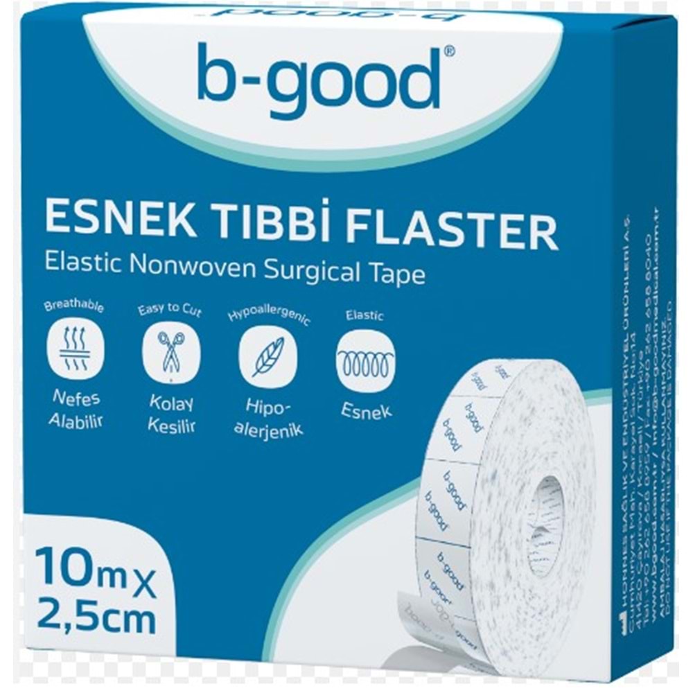 B-GOOD FİX ESNEK NW FLASTER 10 M X 2,5 CM