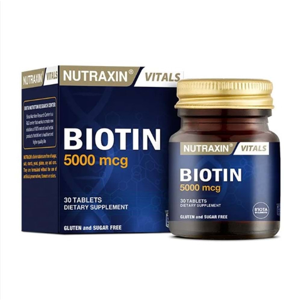 NUTRAXİN BİOTİN 5000 MG 30 TABLET