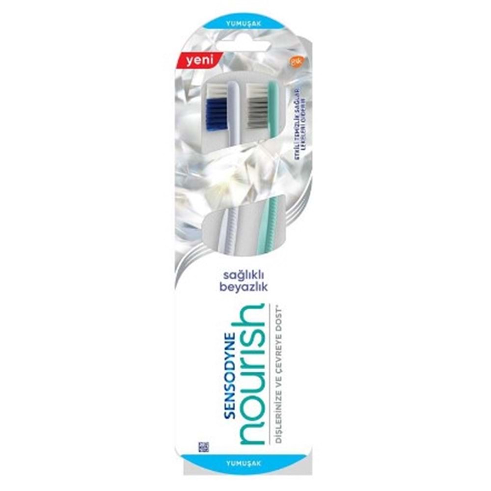 SENSODYNE NOURİSH SAĞLIKLI BEYAZLIK YUMUŞAK FIRÇA 2'Lİ