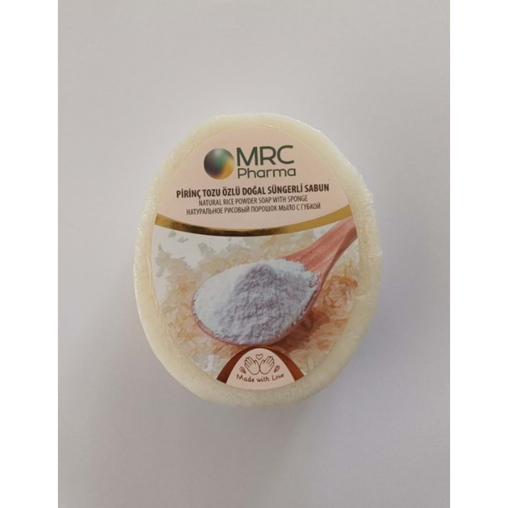 MRC PİRİNÇ TOZU ÖZLÜ DOĞAL SÜNGERLİ SABUN 135 GR