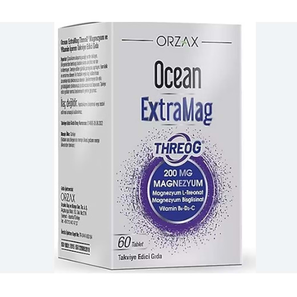 OCEAN EXTRAMAG THREOG 200 MG TABLET 60'LI