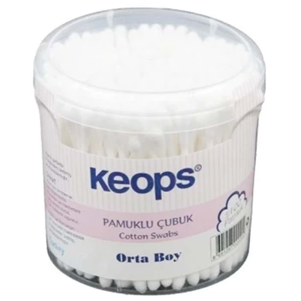 KEOPS PAMUKLU KULAK ÇUBUGU 200 LÜ KAVANOZ