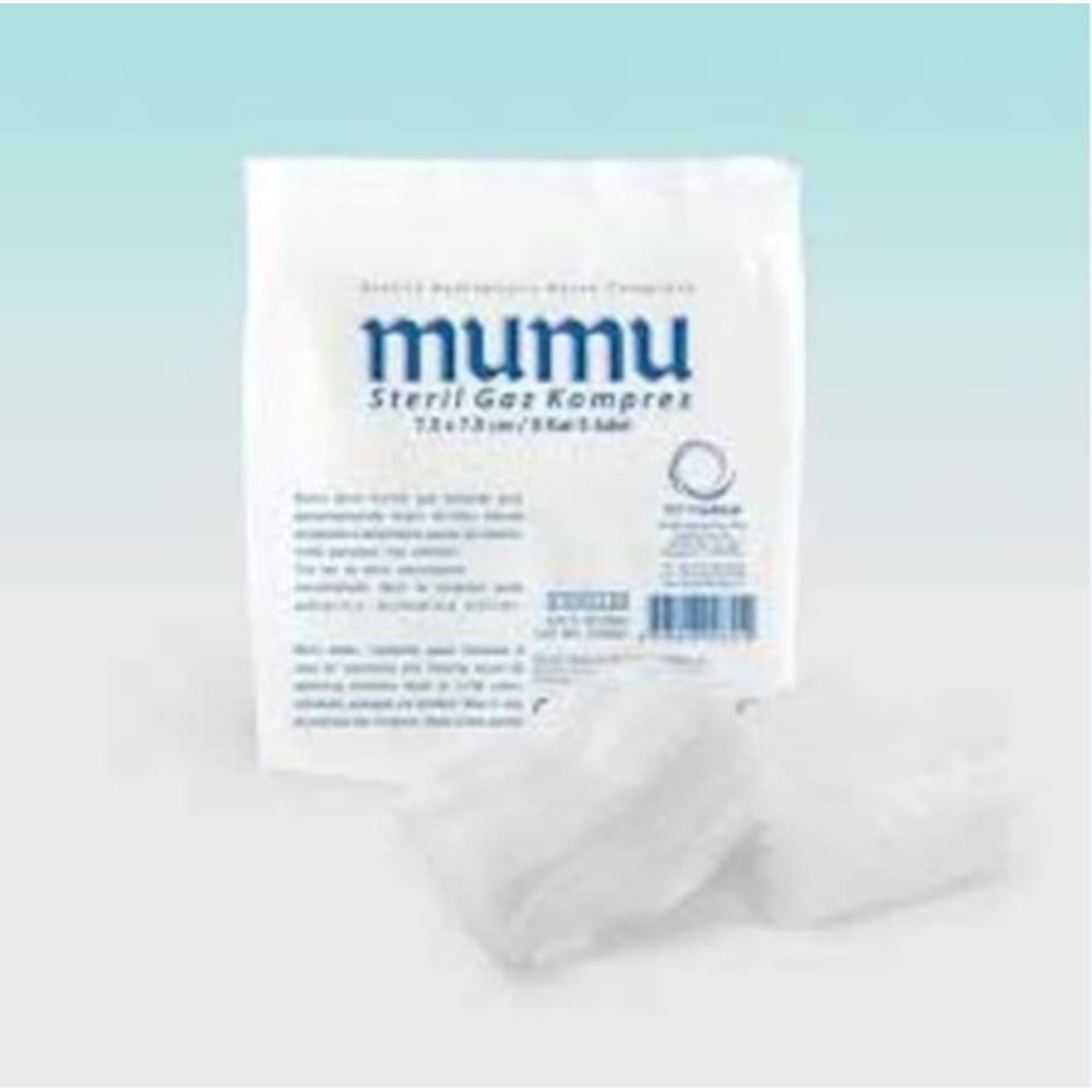MUMU STERİL SPANÇ GAZ KOMPRES 30X80 CM 2'Lİ