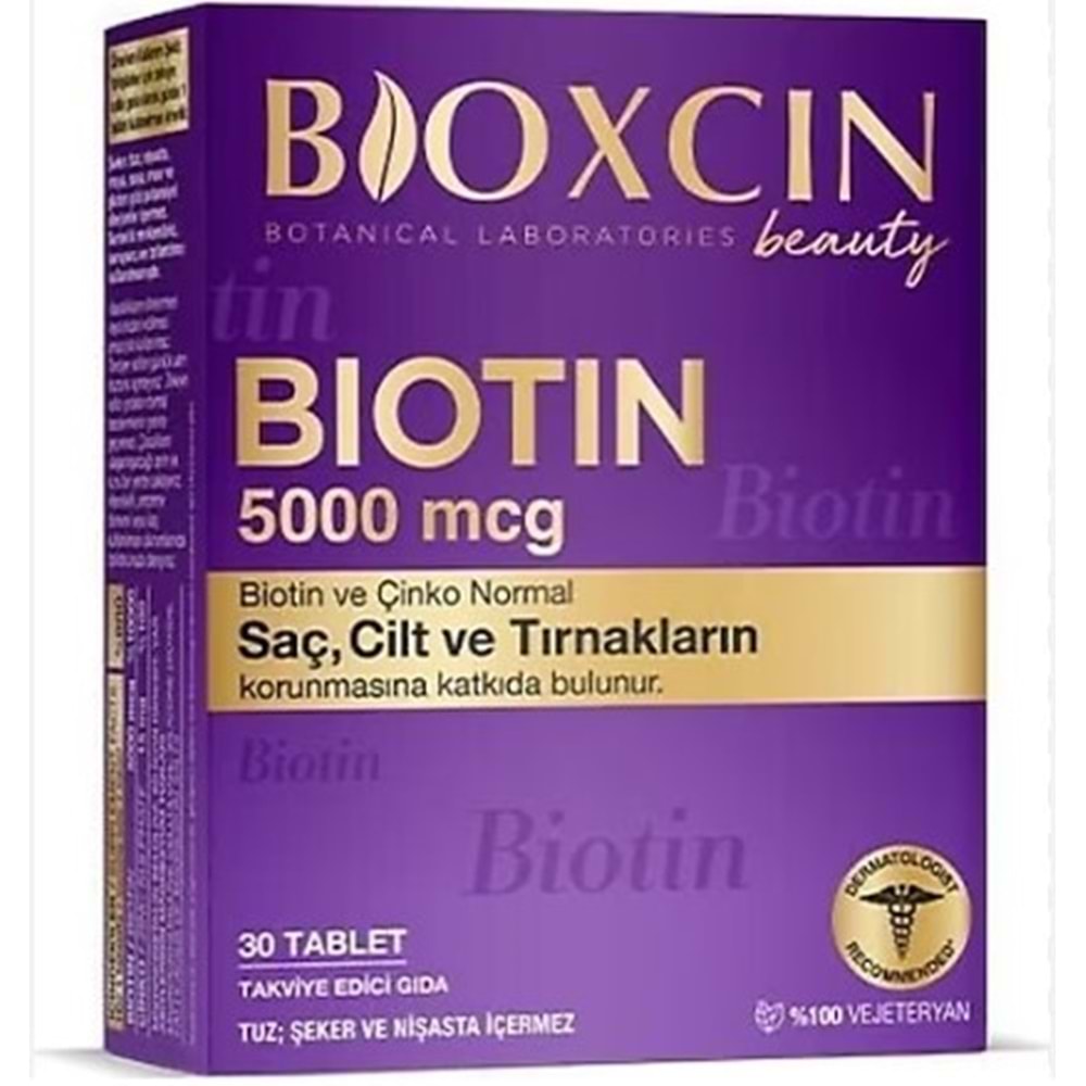 BİOXCİN BİOTİN 5000 MCG 30 TABLET
