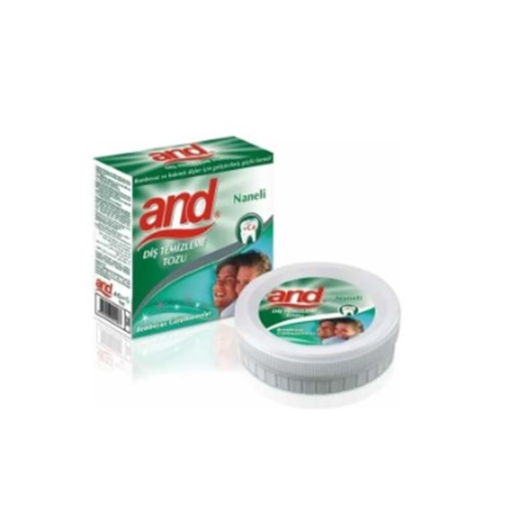 AND DİŞ PARLATMA TOZU NANELİ 40 GR