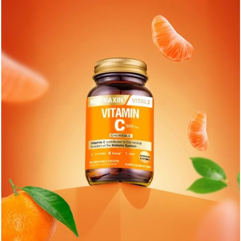 NUTRAXİN VİTAMİN C 500 MG 30 ÇİĞNEME TABLET