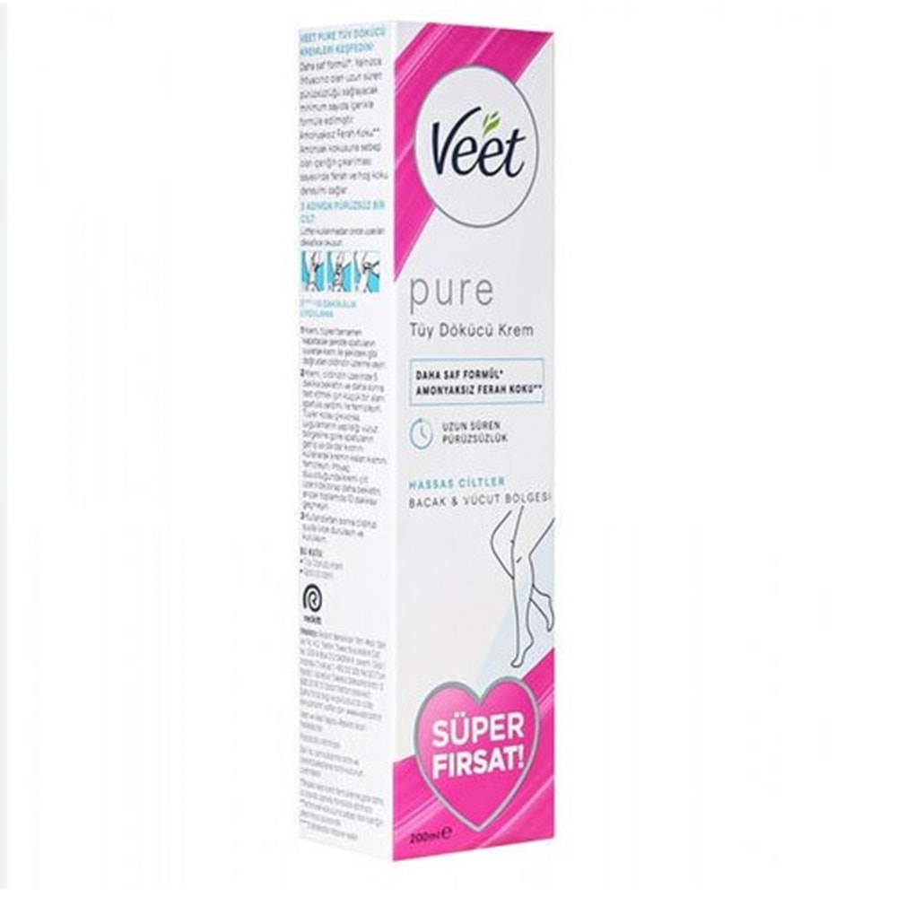 VEET PURE TÜY DÖKÜCÜ KREM HASSAS CİLTLER İÇİN 200 ML