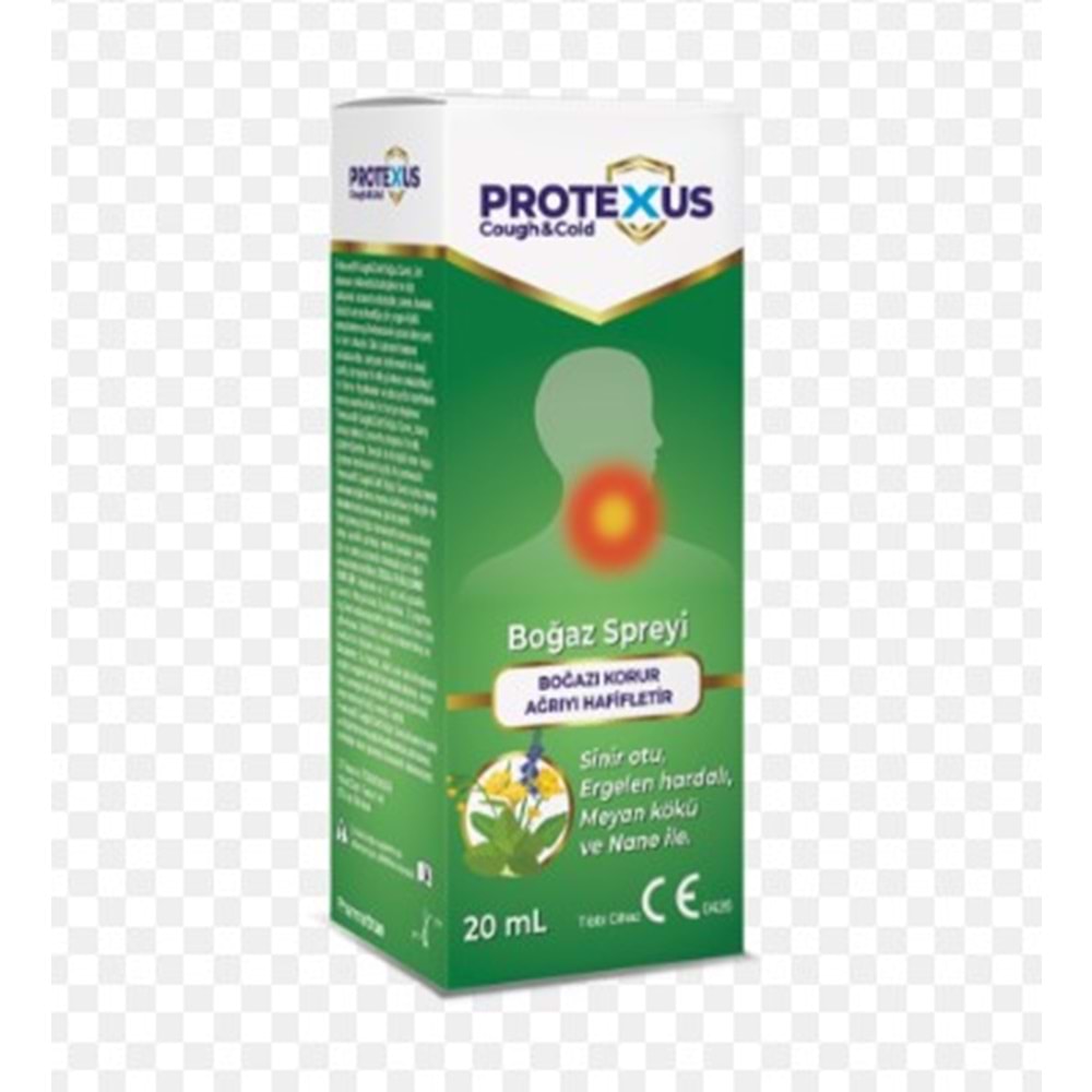 PROTEXUS BOĞAZ SPREYİ BOĞAZ AĞRISI VE SES KISIKLIĞI İÇİN 20 ML