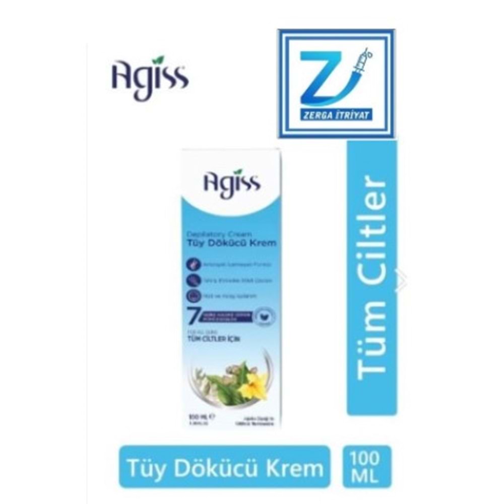 AGİSS TÜY DÖKÜCÜ KREM TÜM CİLTLER İÇİN 100 ML
