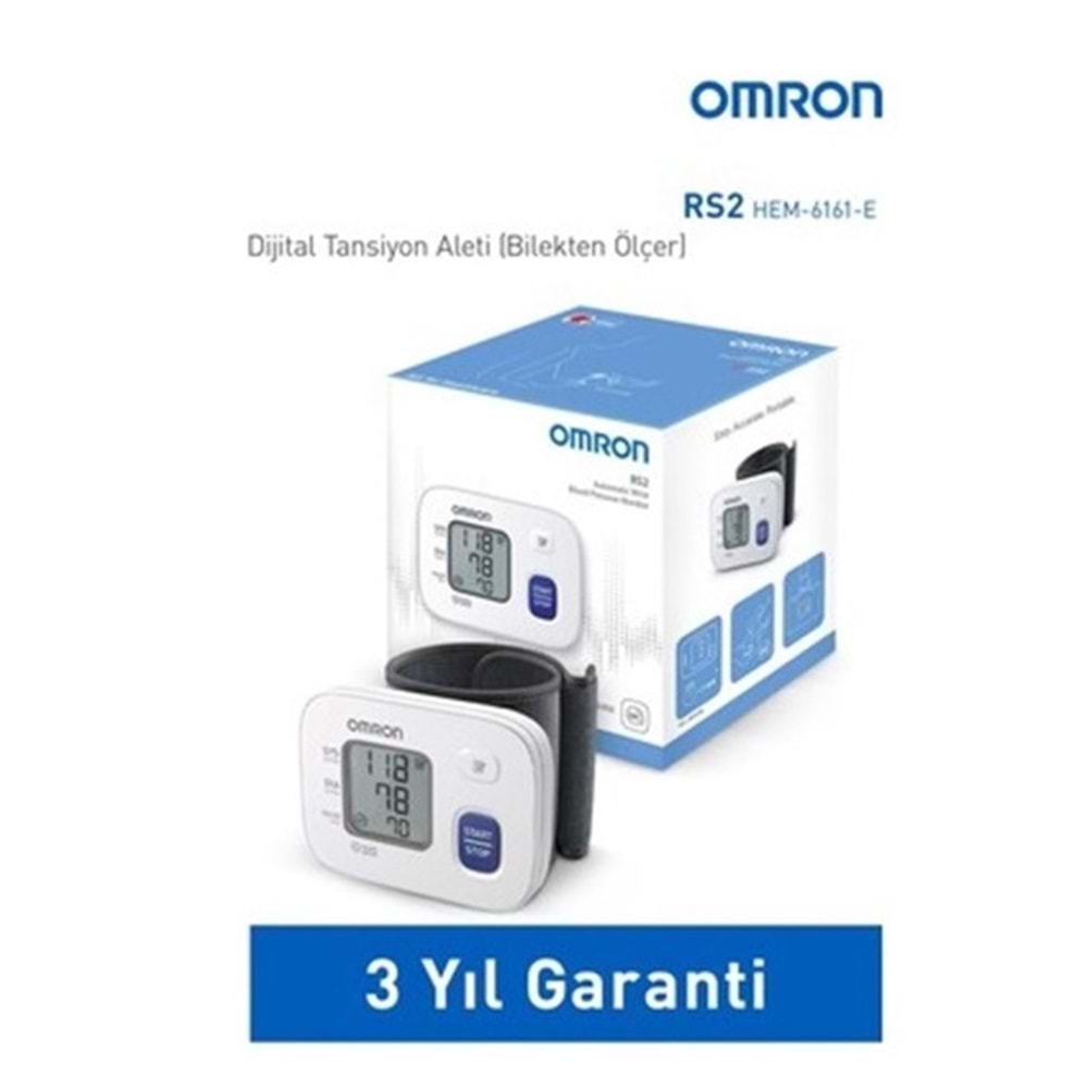 OMRON RS-2 DİJİTAL TANSİYON ALETİ ( BİLEKTEN ) HEM-6161-E