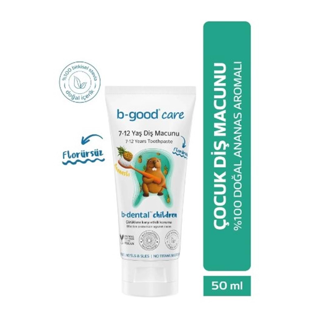 B-GOOD CARE 3-7 YAŞ DİŞ MACUNU FLORÜRSÜZ MEYVE KARNAVALI 50 ML