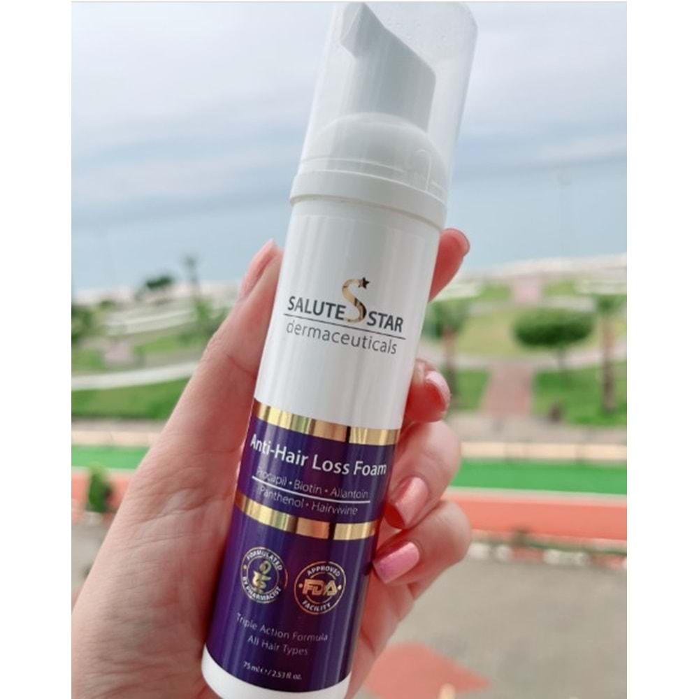 SALUTE STAR ANTİ-HAİR LOSS FOAM 75 ML SAÇ DÖKÜLMESİNE KARŞI KÖPÜK