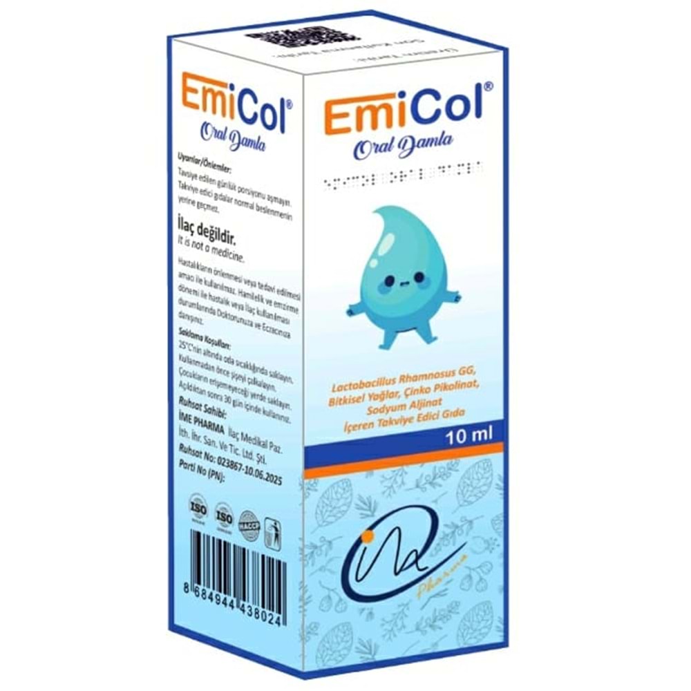 EMİCOL GAZ GİDERİCİ PROBİYOTİKLİ DAMLA