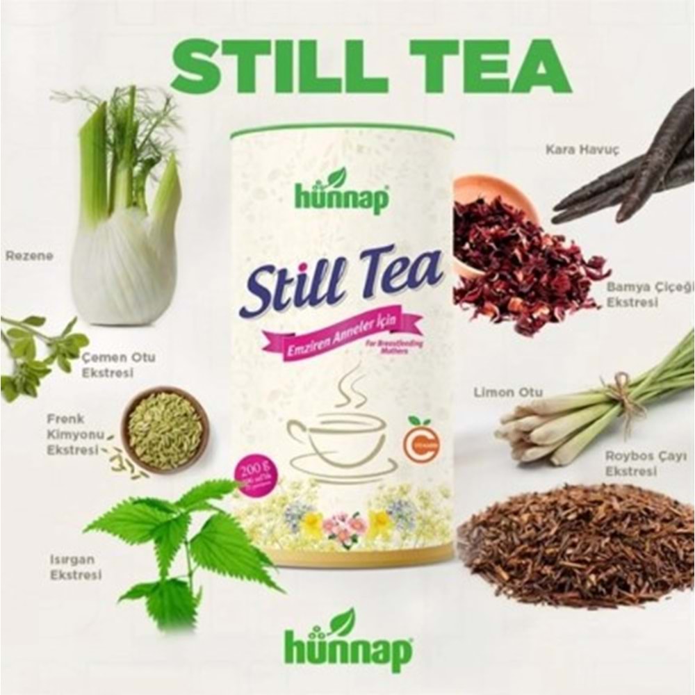 HÜNNAP STİLL TEA EMZİREN ANNE ÇAYI 200 GR (ANNE SÜTÜ ARTIRICI)