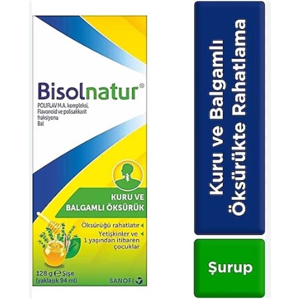BİSOLNATUR BİTKİSEL ÖKSÜRÜK ŞURUBU 128 GR